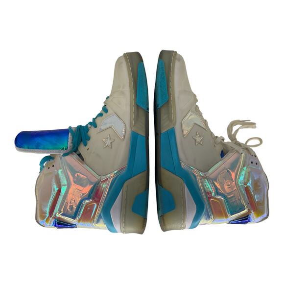 Converse ERX Impress High Top Mens Size 11.5 Iridescent White Sneakers - Picture 11 of 12